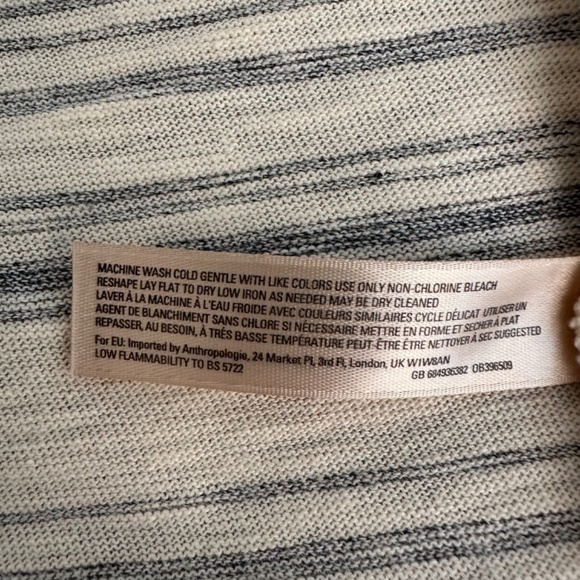 saturday sunday Anthropologie Open Cardigan Women's Size L Pockets Breathable - Picture 14 of 16